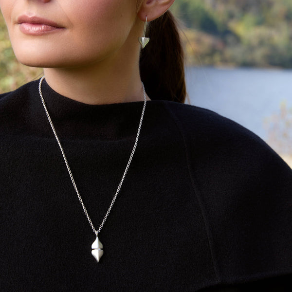 Double Saorsa Pendant Silver