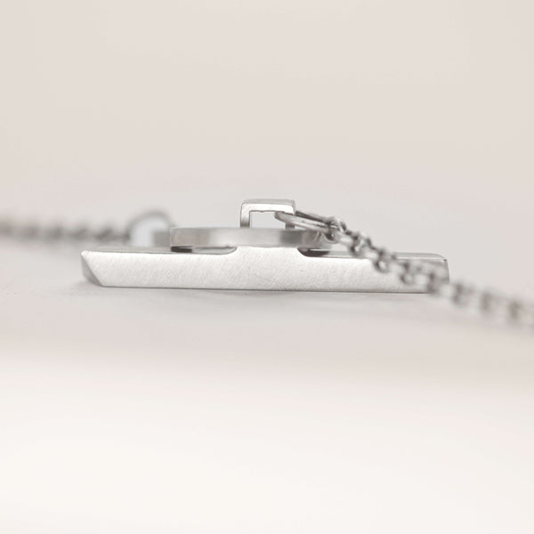 Òr Drop Pendant Necklace Silver