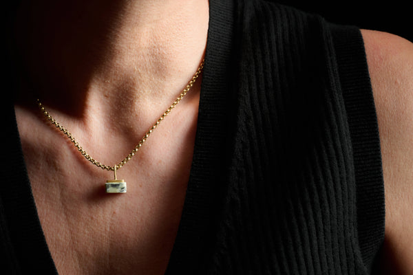 Skye Marble Pendant 9ct Gold - Tarska Jewellery