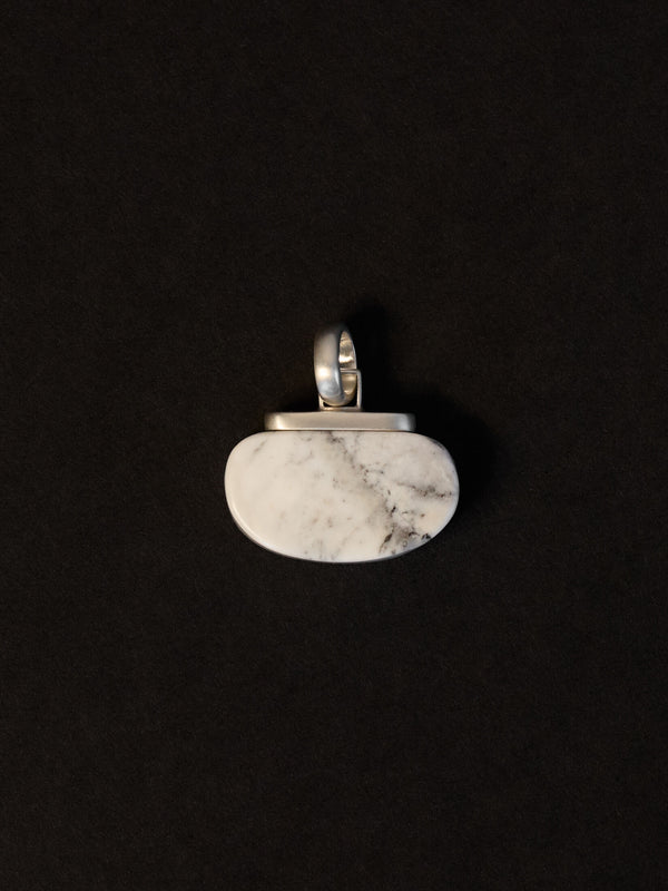 Skye Marble Pendant silver