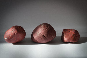 Three Red Jasper Pebbles