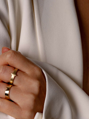 Òr Ring Dhà 9ct Gold - Tarska Jewellery