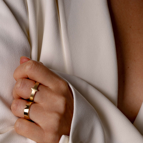 Òr Ring Dhà 9ct Gold - Tarska Jewellery