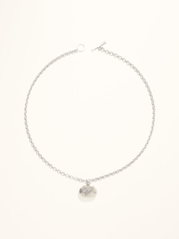 Skye Marble Pendant silver