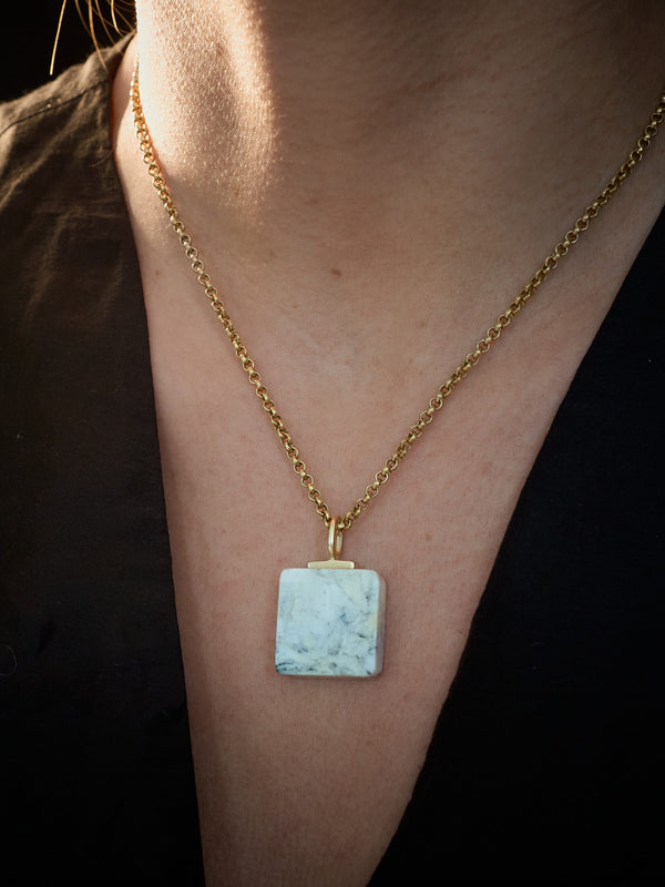 Skye Marble pendant 9ct Gold