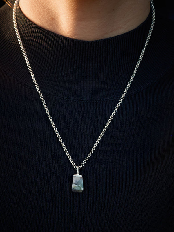 Skye Marble Pendant silver