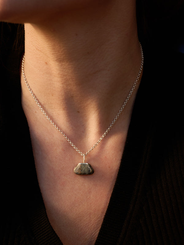 Skye Marble Pendant Silver