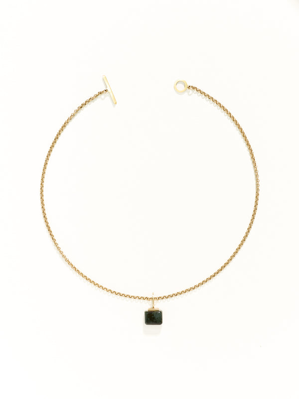 Isle of Rum Bloodstone Pendant 9ct Gold