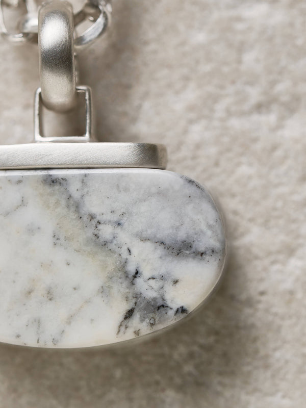 Skye Marble Pendant silver