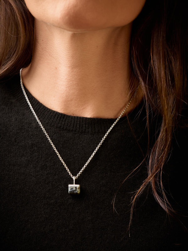 Skye Marble Pendant Silver