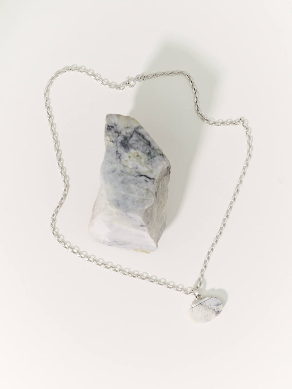 Skye Marble Pendant silver