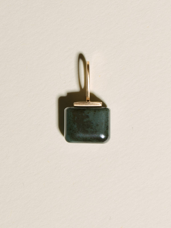 Isle of Rum Bloodstone Pendant 9ct Gold - Tarska Jewellery