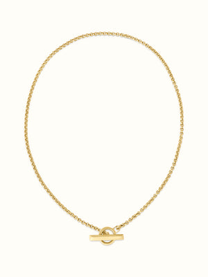 Lùb and Bàr Necklace 9ct Gold - Tarska Jewellery