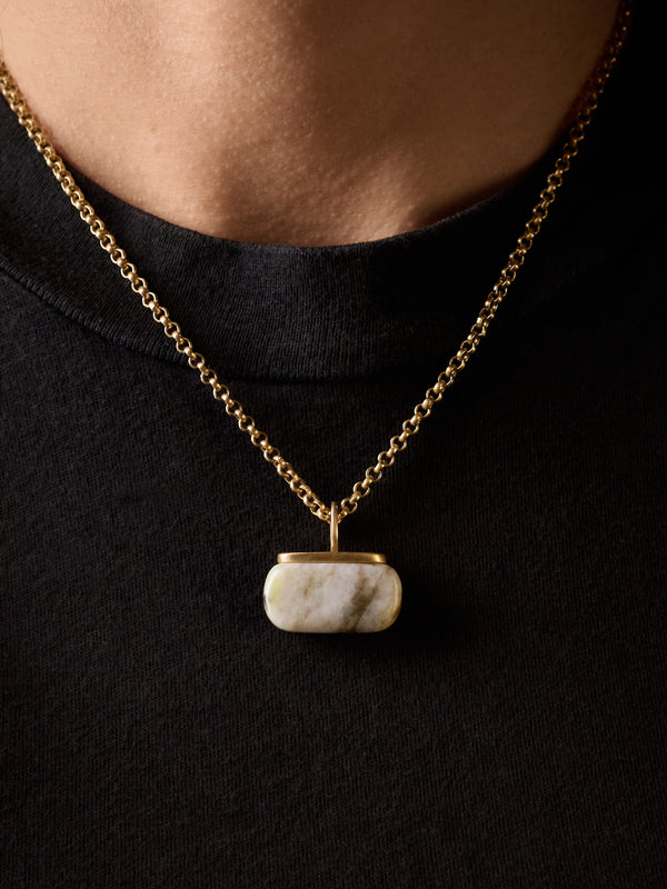 Skye Marble Pendant 9ct Gold - Tarska Jewellery