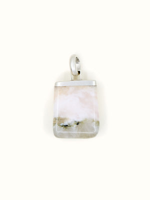 Pectolite Crystal Pendant Silver - Tarska Jewellery
