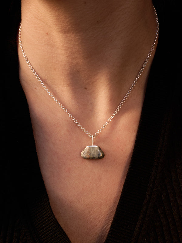 Skye Marble Pendant Silver - Tarska Jewellery