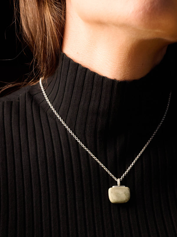 Skye Marble pendant silver - Tarska Jewellery