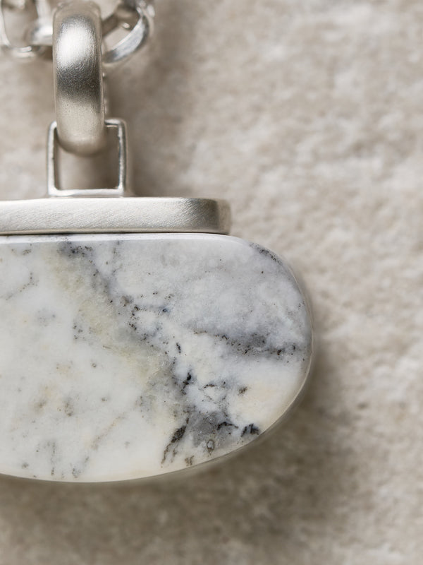 Skye Marble Pendant silver - Tarska Jewellery