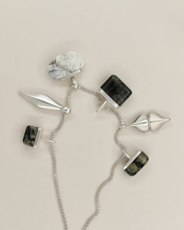 Skye Marble Pendant Silver - Tarska Jewellery