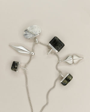 Skye Marble Pendant Silver - Tarska Jewellery