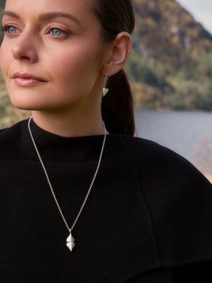 Saorsa Drop Earrings Silver - Tarska Jewellery