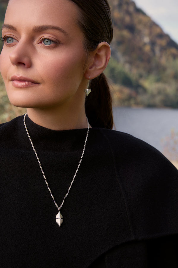 Saorsa Drop Earrings Silver - Tarska Jewellery