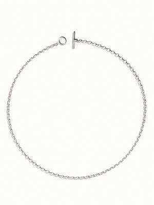 Filed Trace Chain Silver - Tarska Jewellery