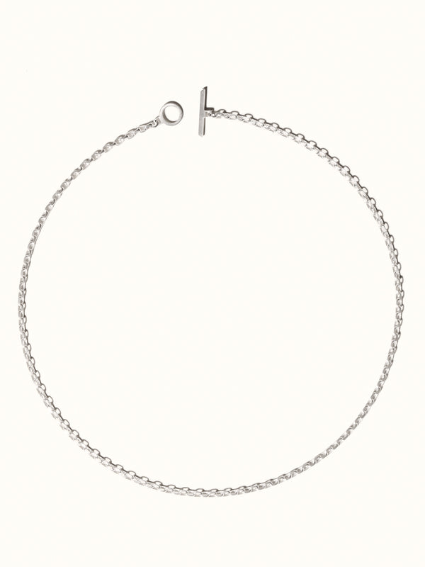 Filed Trace Chain Silver - Tarska Jewellery