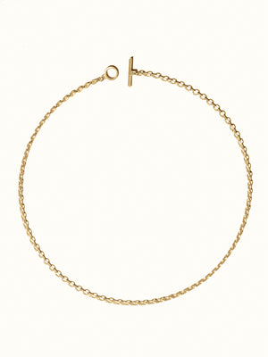 Filed Trace Chain 9ct Gold - Tarska Jewellery