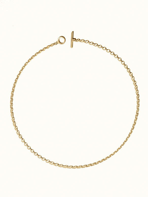 Filed Trace Chain 9ct Gold - Tarska Jewellery