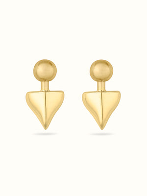 Saorsa Drop Studs 9ct Gold - Tarska Jewellery