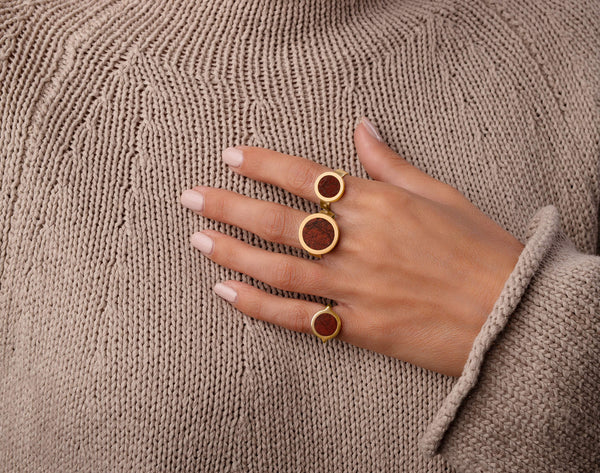 Gold Rings on Hand